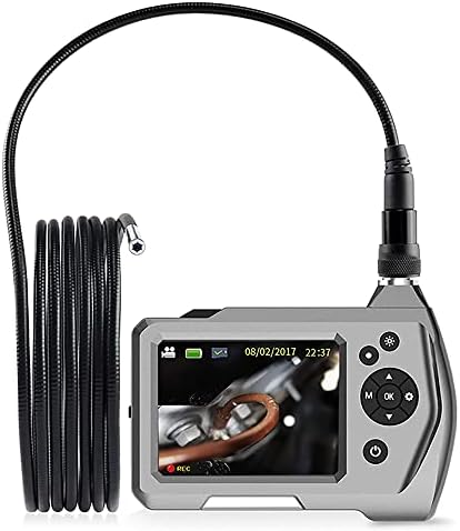 Waterproof HD Borescope Inspection Camera, 3.5" Snake Cam with LED Light, 3.9mm Flexible Cable, 1M Length for Plumbing, Automotive, Home Inspections & Repair