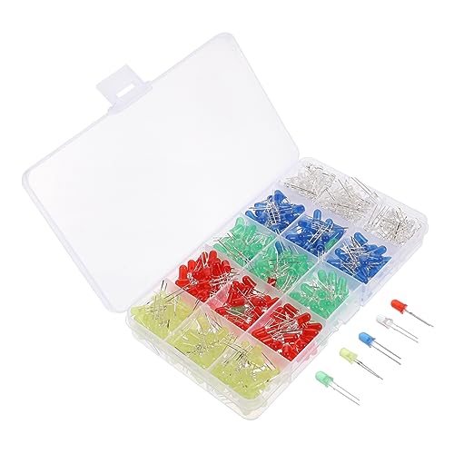 ERINGOGO 500 Pcs Box of Led Light-Emitting Diodes for Can Lights Electronics Accessories Led Diode Lights Kit