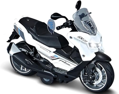 Image of Police Motorcycle Toy - Pull Back Motorcycle Toys, Tiny Gift with Music Lighting, Latte Motorcycles Toy for Kids Boys Age 3-8 Year Old [Multicolor] (PALSAR RX120-Multicolor)