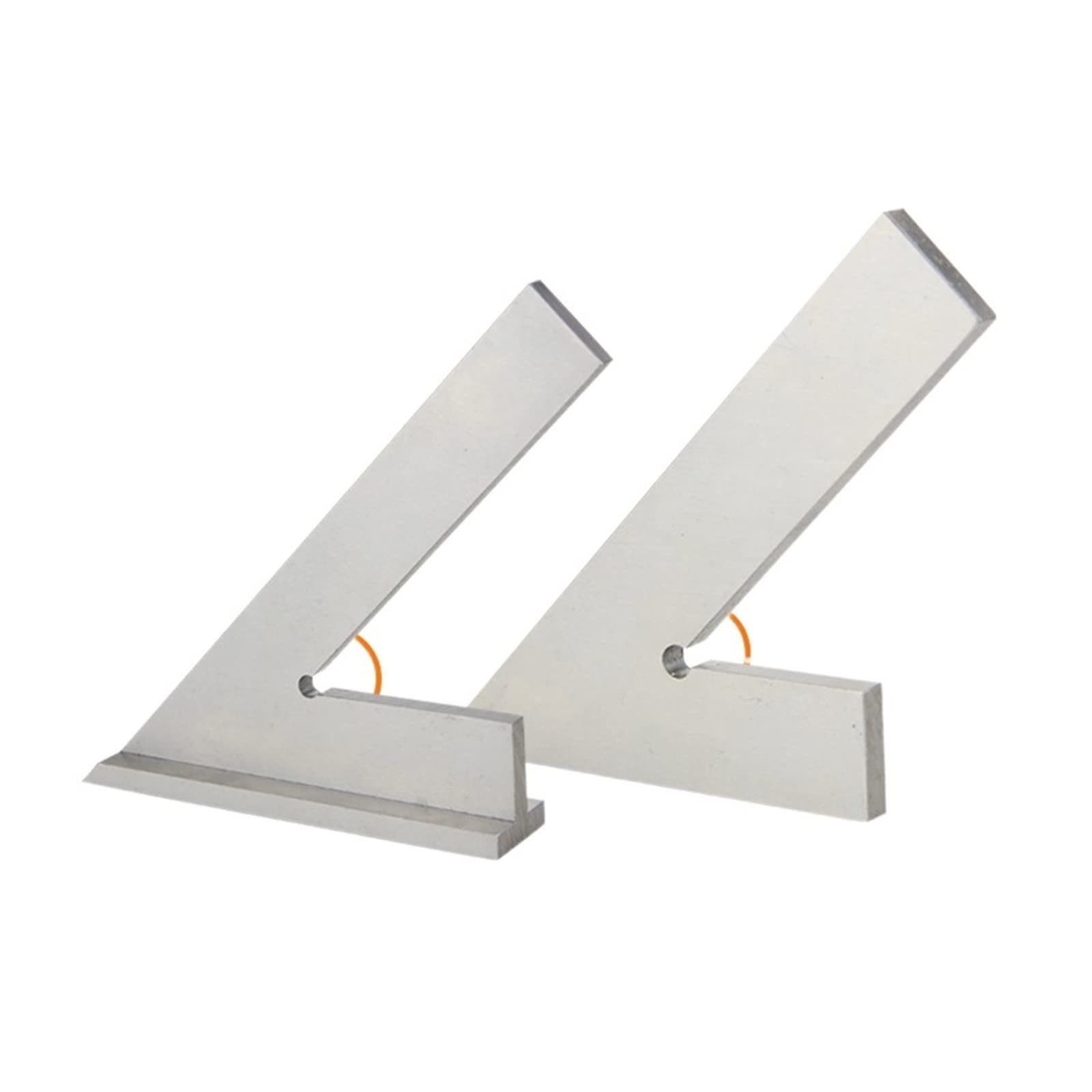 Set di blocchetti di riscontro 45 Gradi Bordo Piatto Quadrato Misura Multi Angolo Prova Piazza Set di Base Righello Strumento Squadre macchinista con(150x100 with Base 45)
