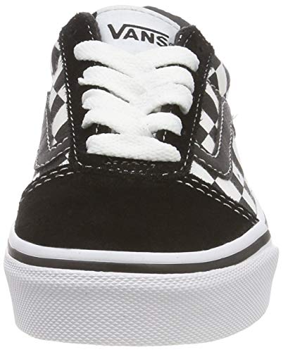 Vans Mixte enfant Ward Suede/Canvas Basket, Checker Black True White, 27,5 EU, Black Checker Black True White Pvj, 27.5 EU