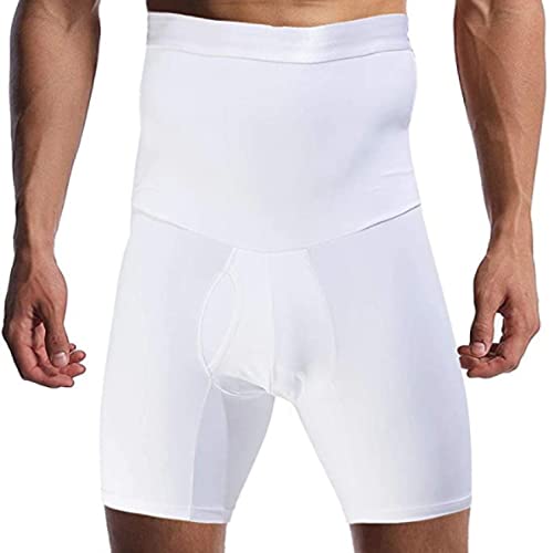 Pantalones cortos elásticos de hombre para aplanar abdomen y reducir muslos