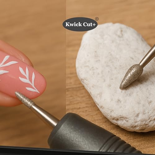 Image of 30 Pcs Diamond Rotary Tool - 3mmX45mm Shank Bits for Engraving, Carving, Grinding, Polishing - Assorted Shapes for Metal, Wood, Glass, Nail Art Craft, Ceramic, Stone, Jewelry, Dremel