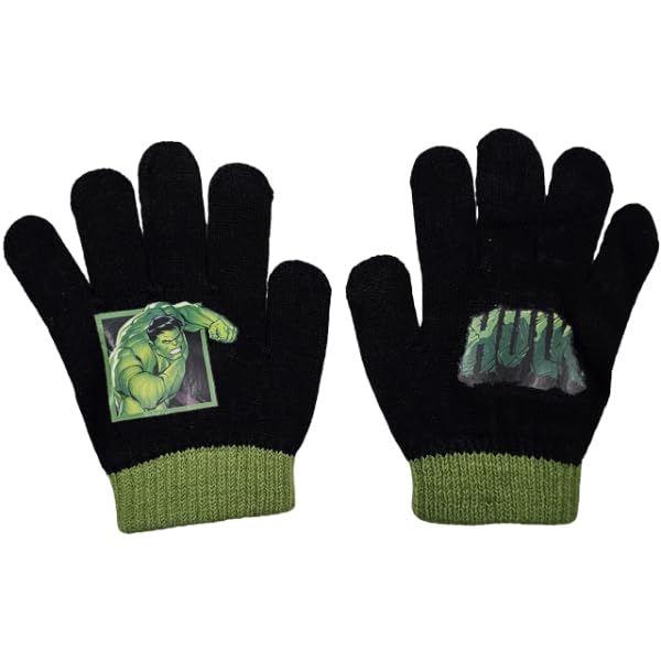 Guanti Invernali per Bambini 2 pcs Inverno Unisex Taglia unica per AVENGERS HULK