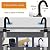 20.3ft Aluminum Telescoping Ladder with 2 Removable Hooks, Adjustable Height, EN131, 330lbs Max Load, Portable Extension Folding Ladder Multi-Purpose Ladder with Anti-Slip Rubber Feet