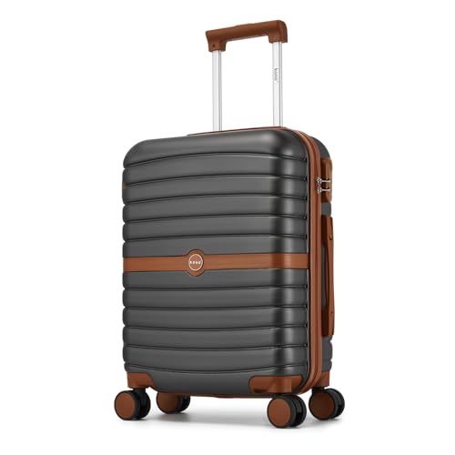 Kono Cabin Suitcase 55x40x20 Lightweight ABS + PC Hard Shell Carry On Trolley Case Small Travel Hand...