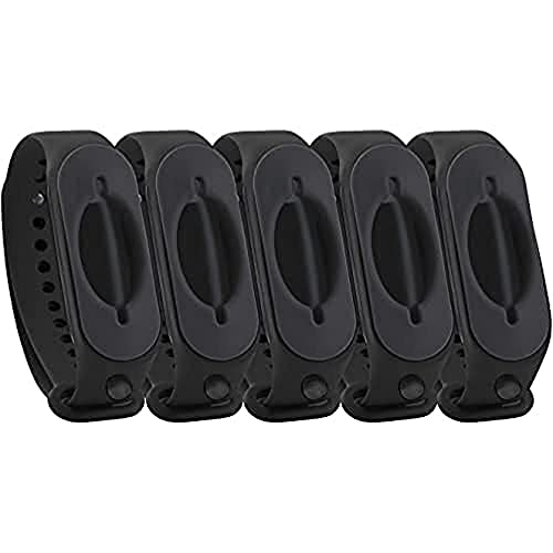 Cleanbrace Desinfektionsarmband 5er-Pack (All-Black) | Handdesinfektion...