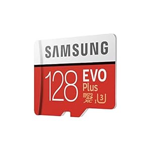 Samsung MB-MC128GA/EU EVO Plus 128 GB microSDXC UHS-I U3 Speicherkarte inkl. SD-Adapter Rot/Weiß