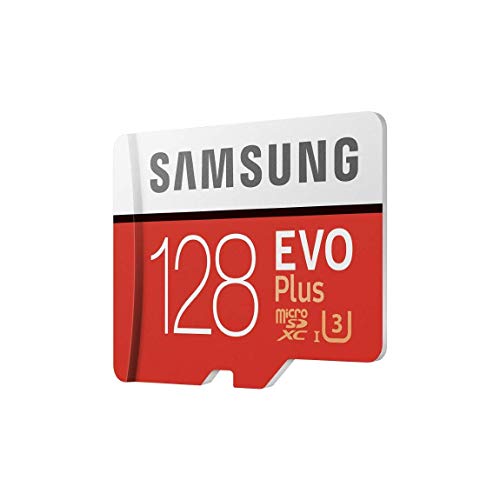Samsung MB-MC128GA/EU EVO Plus 128 GB microSDXC UHS-I U3 Speicherkarte inkl. SD-Adapter Rot/Weiß