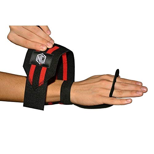 Luva Grip Munhequeira Pull Up Crossfit Protetor - Nc Extreme