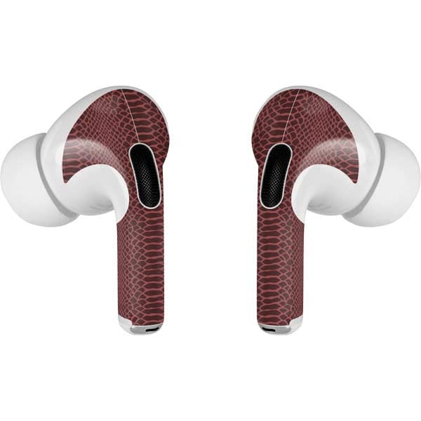 Skinit Decal Audio Skin Compatible with Apple AirPods Pro (2rd Gen, 2022) - Skinit Originally Designed Marsala Snake Skin Design