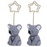 POPETPOP Lot de 2 Pinces à Notes Créatives en Acier à Spirale Porte-Mémos Géométriqu...