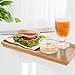Artmeer Breakfast Tray Folding Legs with Handles Kids Bed Tray Table for Sofa Eating,Drawing,Platters Bamboo Serving Lap Desk Snack Tray (Bamboo)