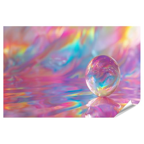 Poster Prime XXL avec boule irisée pour transformer l'ambiance de votre salon moderne