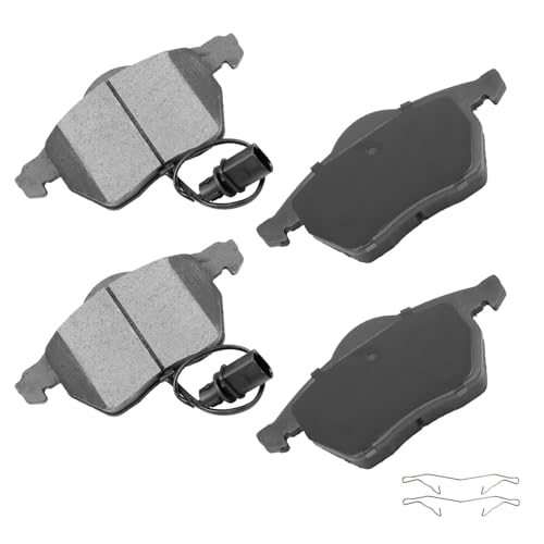 Image of cciyu D840 4pcs Front Ceramic Brake Pads Kits 1999-2008 For Audi A4,1999-2006 For Audi A4 Quattro,1998-2004 For Audi A6,1998-2004 For Audi A6 Quattro,1999-2005 For Passat