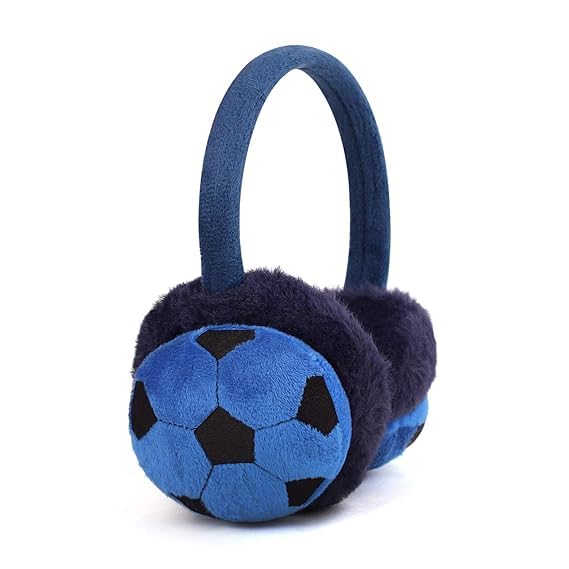 topibaaz Kids Winter Earmuffs Football Design Winproof Ear Cover for Boys Girls Woolen Plush Casual Sport Ear Warmer Men & Women (Freesize)-picture-25