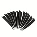 MILUWOND Arrow Feather 4 Inch Shield Fletching Vanes for Wooden Carbon Bamboo Traditional Arrow(50 Pack)