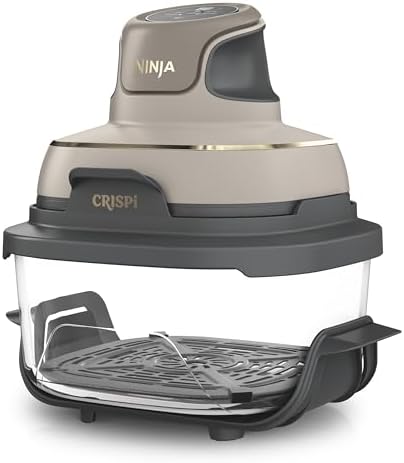 NINJA CRISPi Air Fryer Design Compact, 2 Capacités Interchangeabl...
