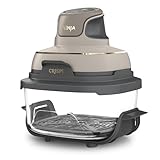 Ninja CRISPi Freidora de aire portátil, 3,8 l, 4 en 1, freír con aire, asar, mantener caliente y gratinar, incluye 2 recipientes de vidrio extraíbles y tapas, piedra dorada, FN101EUSTGD
