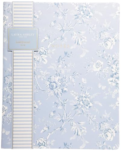 Laura Ashley Journal d'écriture à couverture rigide de qualité supérieure | 256 pages lignées | Design floral élégant | Parfait pour les journaux intimes, les notes et les cadeaux (20,3 x 25,4 cm)