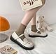 Frauen Lolita Schuhe Absatz Mary Jane Spitze Pumps mit Schleife Kawaii Nette Cosplay Keil Stiefel Cross Strap Block Heel Süße Art