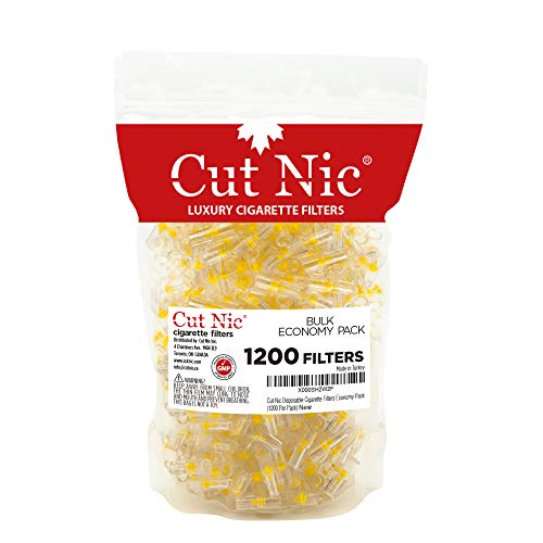 Cut-Nic 4 Hole Disposable Luxury Cigarette Filters (1200 Filters)