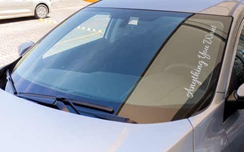 Vulgrco Custom Vinyl Car Windshield Banner Design Your Own Text, Size, And Color!! Personalized Car, Truck, Suv, Vehicle, Auto Sticker Decal #TOP1