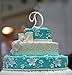 Sparkly Rhinestone D Letter Cake Topper - 4.62
