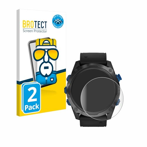 BROTECT Protector Pantalla Completa para Garmin Descent Mk2i 2 Unidades - 3D Curvo