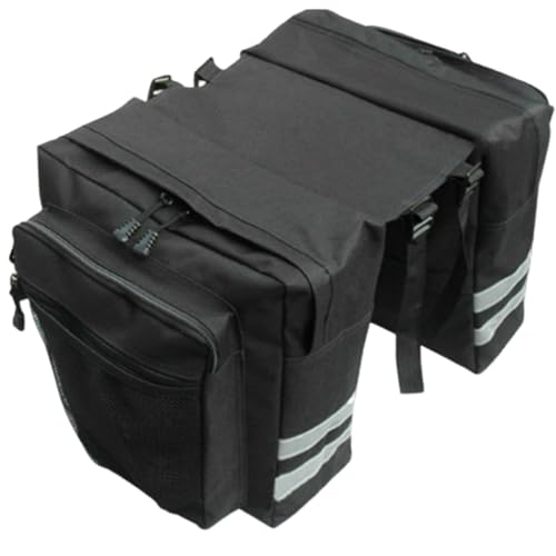 Panier vélo arrière 30 L double face idéal pour le vélotaf sous la pluie