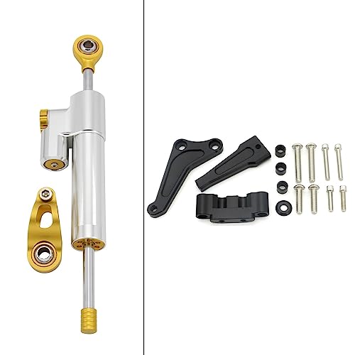Amortisseur de direction pour Street Triple 765R 765RS 1200RS avec support de montage moto noir