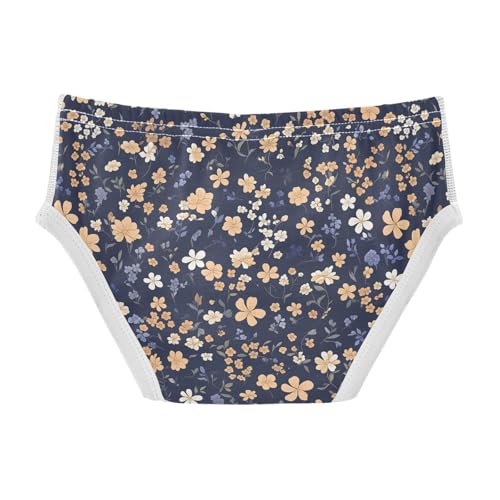 visesunny Boys Potty Training Underwear Light Yellow White Floral Flower Breathe Cotton Briefs Size 2T-8Y for Toddler2