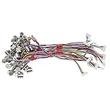 MTQY 20PCS 2 Phase 4 Wire 8mm Stepper Motor DC5-6V with Connecting Line and Copper Gear DIY Kit for Digital Products Such as Digital Camera and Other Small Appliances