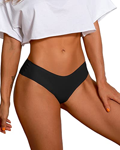 Deangelmon Women Seamless Underwear Hipster Microfiber Panties No Show Invisible Comfortable Pack  thumb #3