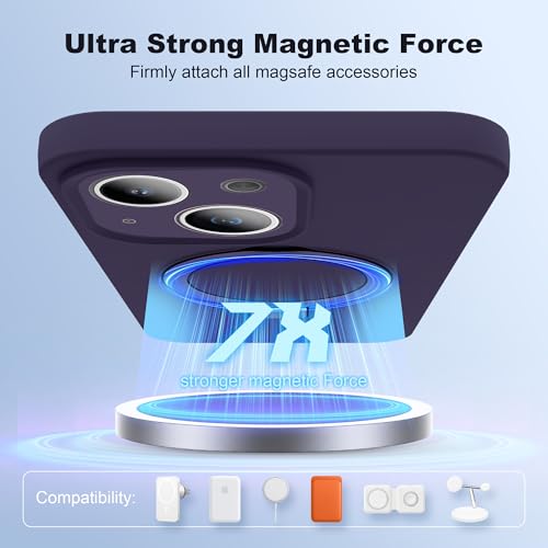 Coque iPhone 15 Plus antichoc violette à support pour streaming et trajets - 3