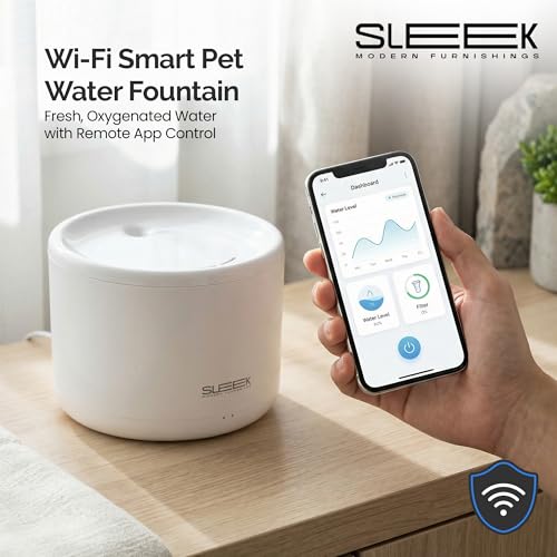 Fuente de agua inteligente Wi-Fi para mascotas con control por app miniatura 2