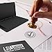Large Stamp Pad, 6.1 x 3.4 Inch Black Ink Pad Premium Quality Felt Pad Rubber Stamp Ink Pad for Office, Home