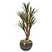 Nearly Natural 47? Yucca Artificial Decorative Planter UV Resistant (Indoor/Outdoor) Silk Trees Green