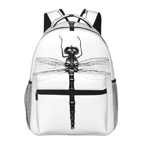 Sac à dos filles libellule à bandoulière réglable pour le confort du dos