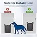 Pet Screen Door for Small Dogs & Cats - Heavy Duty Magnetic Lockable Flap, Inside Door 8.59x6.62inch, Easy Install for Sliding Glass/Patio Doors Screen, Scratch-Resistant & Security Latch (Size M)