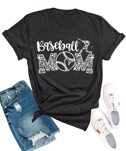 Image of Mama Shirts for Womens Sport Mom Tshirt Ball Mom Gift Tops | Game Day,Campus Activities,Breathable Strenchy,Comfort Material,Short Sleeve