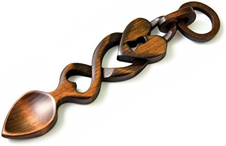 Key to my Heart and Home - Hand Carved Welsh Love Spoons