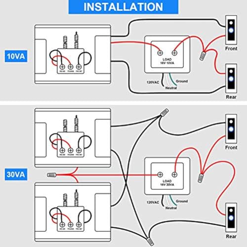 Transformateur pour Sonnette Vidéo Alimentation Filaire Réseau Maison - 4
