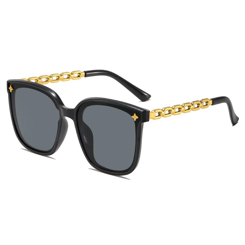 sunglasses for women large-frame sunglasses with round face and thin UV-proof UV380