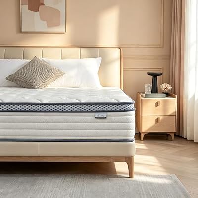 Coventa 12 Inch Full Size Mattress in a Box, Medium Firm Hybrid with Pocket Springs - Edge Support, Motion Isolation & Pressure Relief