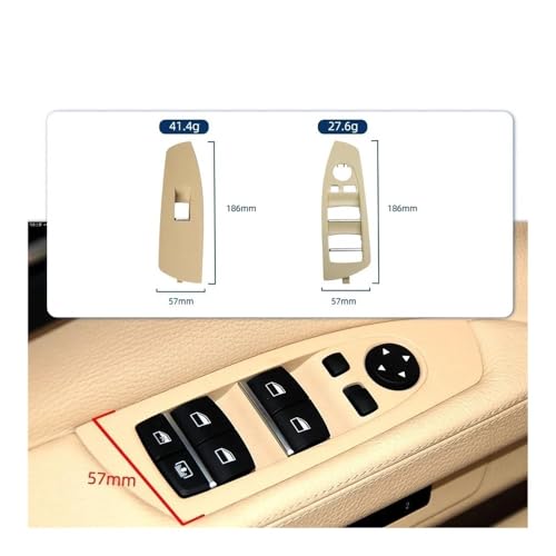 Commande lève-vitre usée sur BMW F01 F02 ? Cache de remplacement blanc