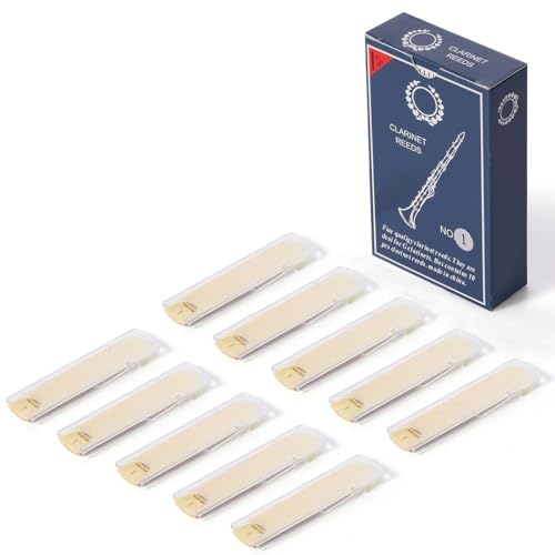 RuiJOTWAT 10 pieces of clarinet clarinet reed reeds, hardness 1.0