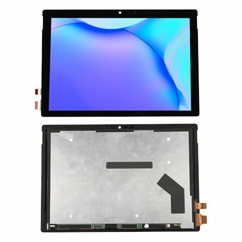 SRJTEK Microsoft Surface Pro 4 1724 (2015) �p �t���f�B�X�v���C �^�b�`�p�l�� ��̌^ 12.3�C���` M1010537-003 2736×1824 �u���b�N LCD �f�W�^�C�U�[ �����C���p�p�[�c