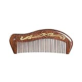 Sandalwood Wooden Hair Comb Handmade Wooden Comb Sandalwood Anti-Static Hair Comb Fine Tooth Hair Co