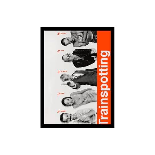 Image of BLINKART Trainspotting (1996) Movie Poster Frame 12x18 Inch | Premium 300 GSM Paper Wall Print | Vintage Film Artwork for Home, Bedroom, Living Room, Office | Framed Photo Decor